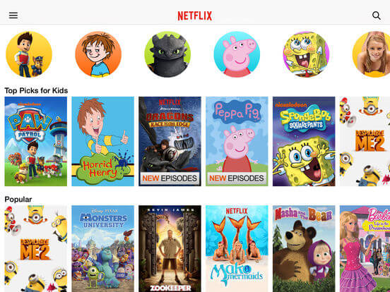 Download Netflix for iPad