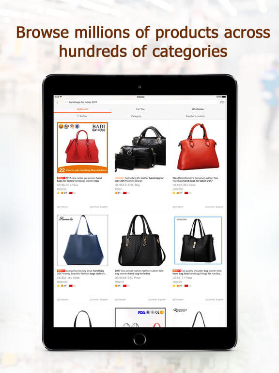 Download Alibaba app for iPad