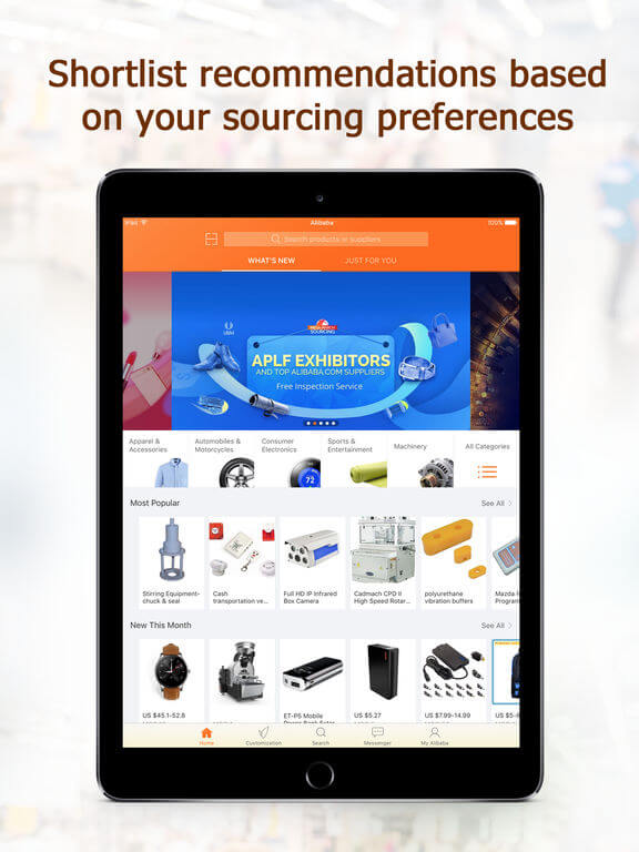 Download Alibaba app for iPad