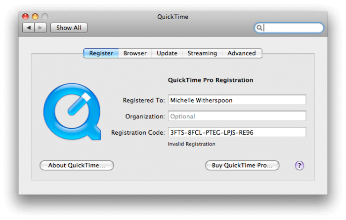 Download Quick Time for iPad