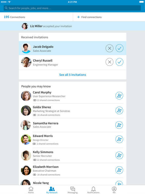 Download LinkedIn for iPad