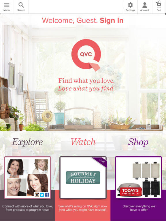 Download QVC App for iPad