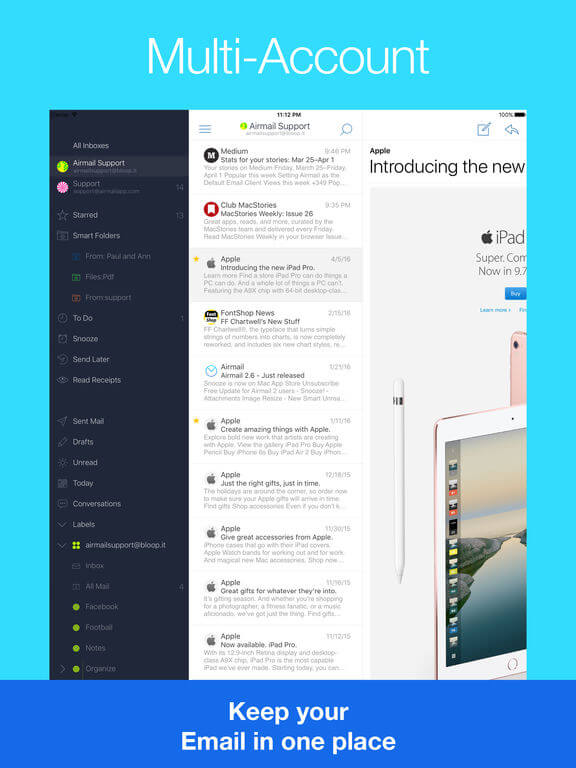 Airmail for iPad