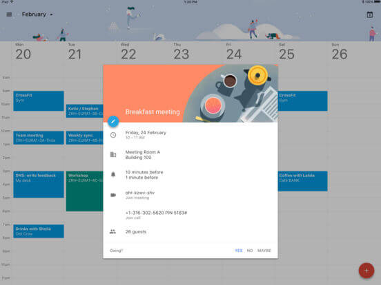 Download Google Calendar for iPad
