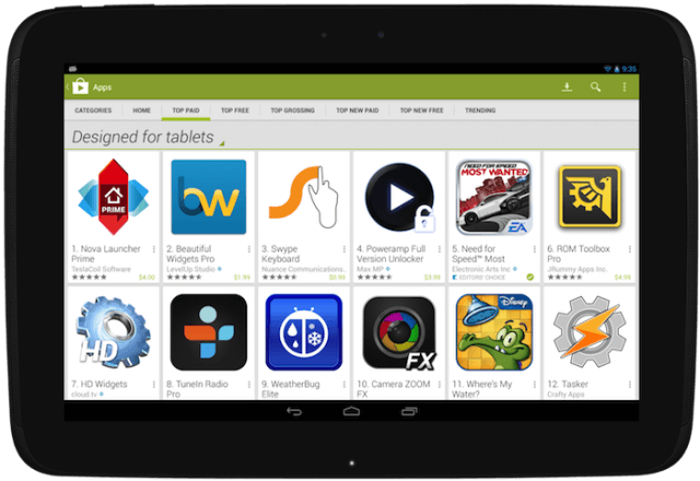Download Google Play Store for iPad