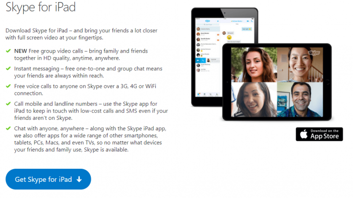 Download Skype for iPad