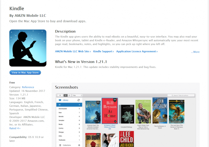 Download Kindle for Mac