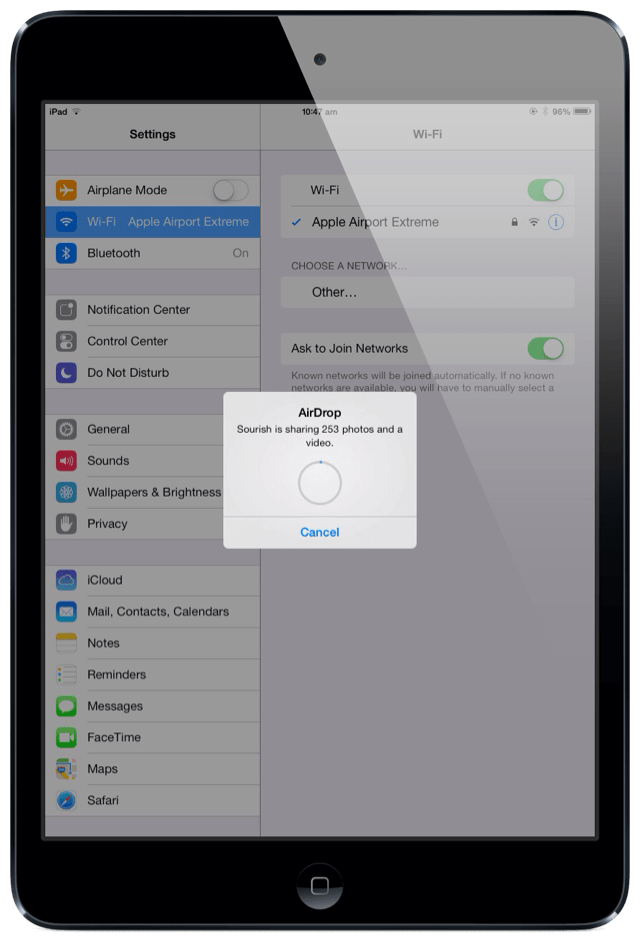 Download AirDrop for iPad