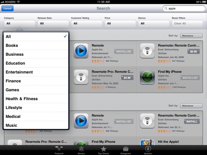 Download App Store for iPad