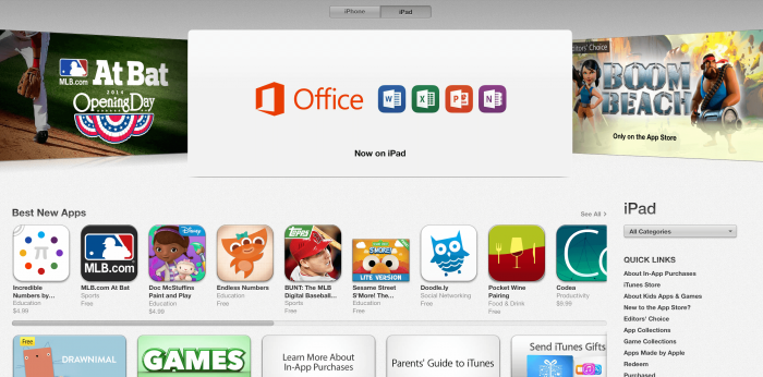 Download Office 365 for iPad