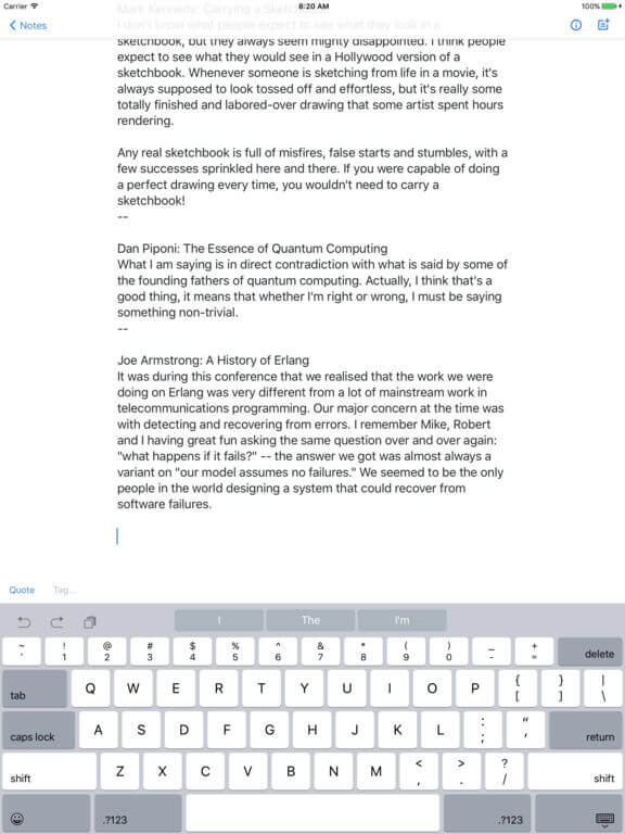 Download Notes for iPad