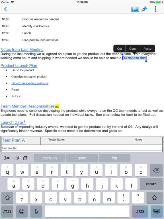 Download Document To Go for iPad