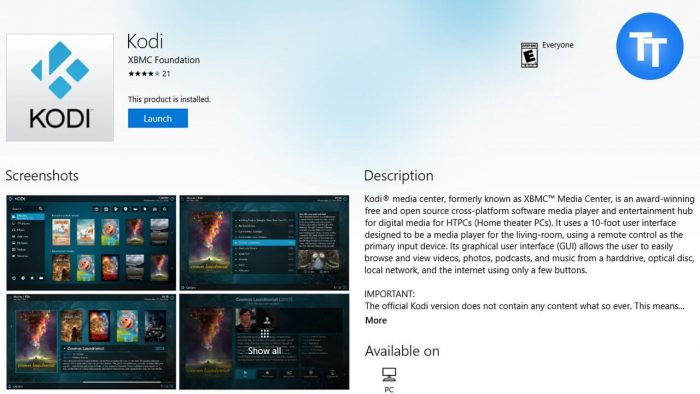 Download Kodi for iPad