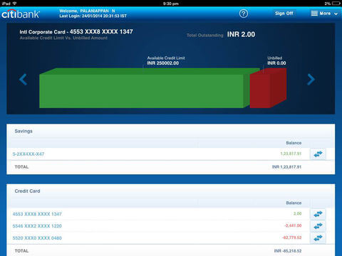 Download Citibank App for iPad