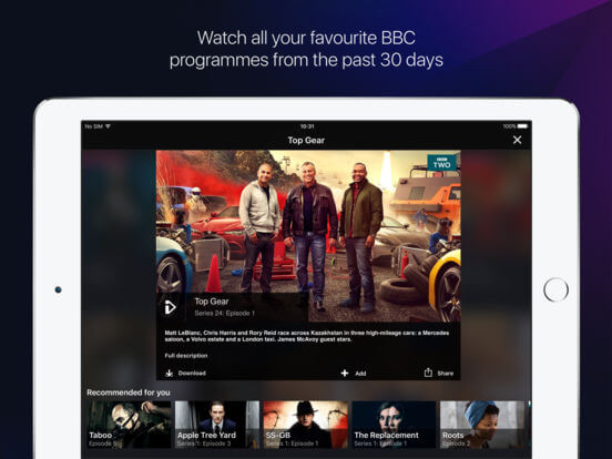 Download BBC iPlayer for iPad