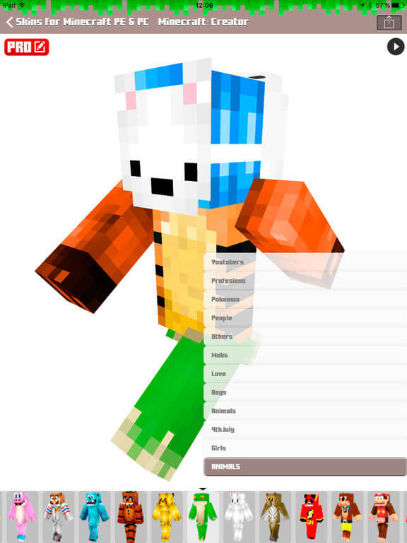 Download Minecraft Skins for iPad