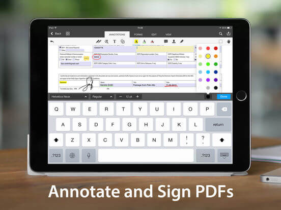 Download PDF Editor App for iPad