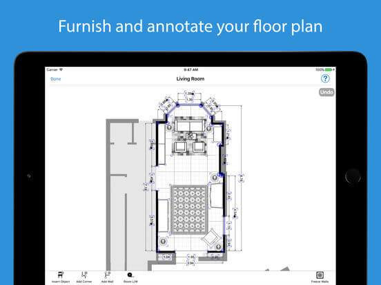 Download Floor Planner App for iPad