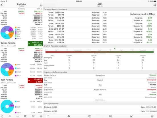 Download Stocks App for iPad