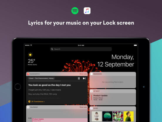 Download Lyrics App for iPad