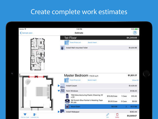 Download Floor Planner App for iPad