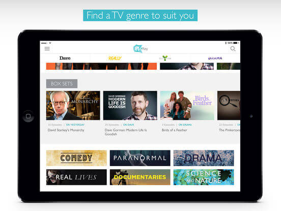 Download UKTVNow for iPad