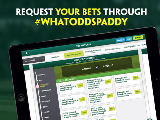 Download Paddy Power App for iPad