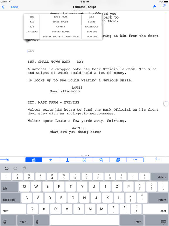 Final Draft for iPad Free Download