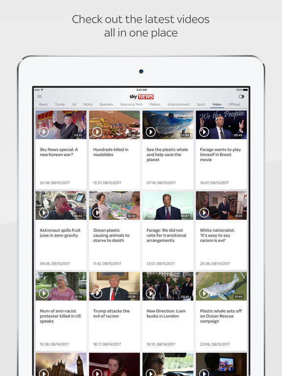 Download Sky News App for iPad