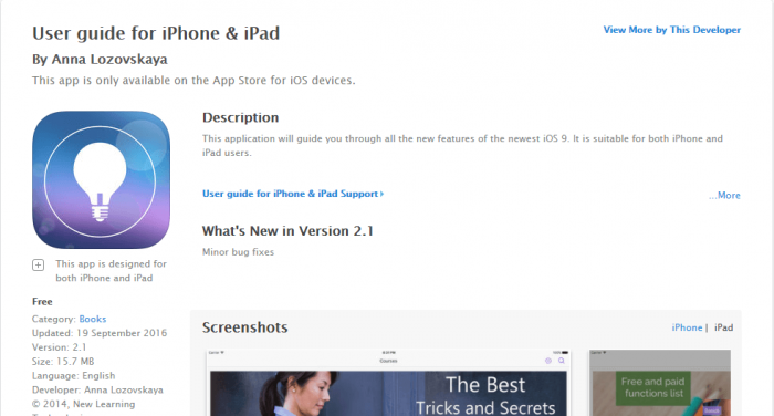 Download User Guide for iPad