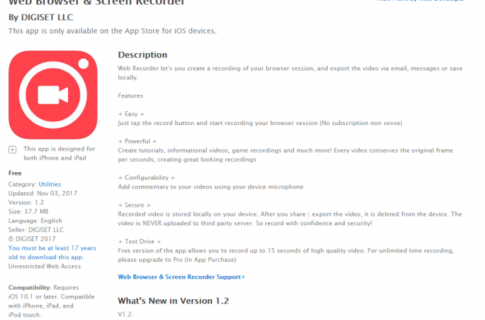 Download Screen Recorder for iPad