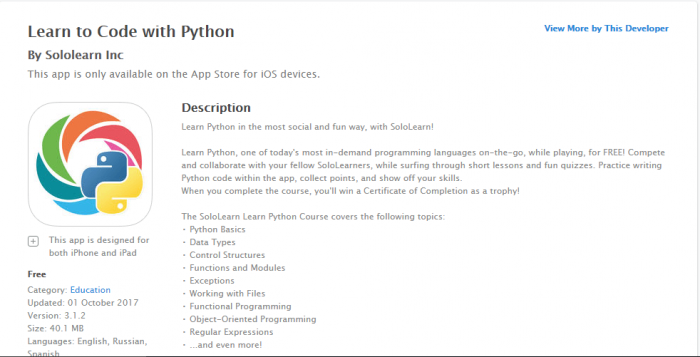 Download Python for iPad