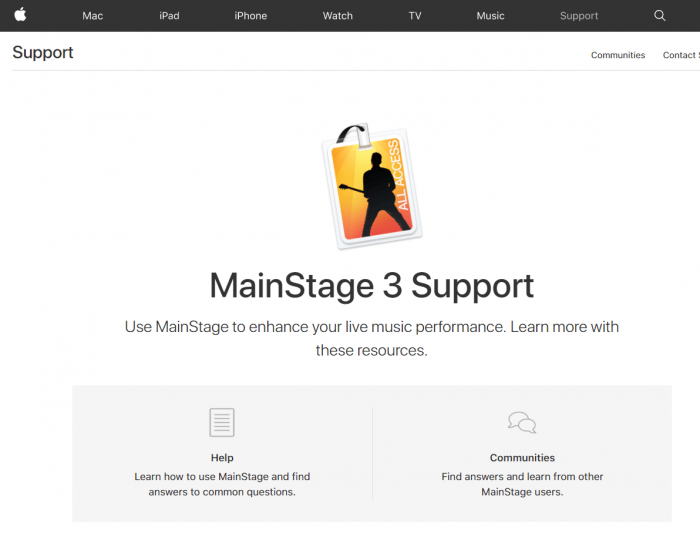 Download Mainstage for iPad