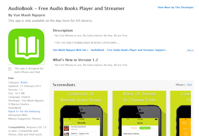 Audio Books for iPad