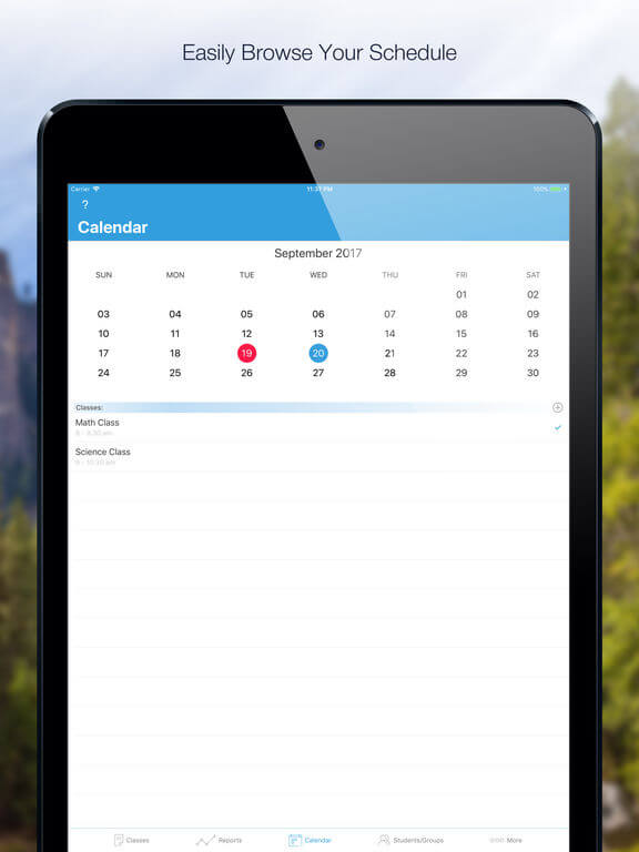 Download Attendance App for iPad