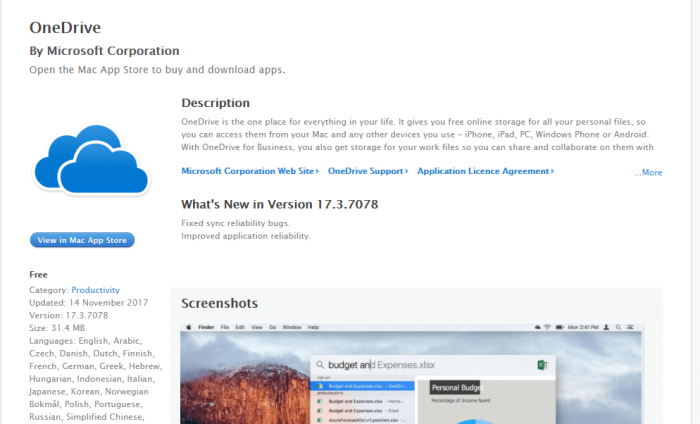 Download Microsoft OneDrive for Mac