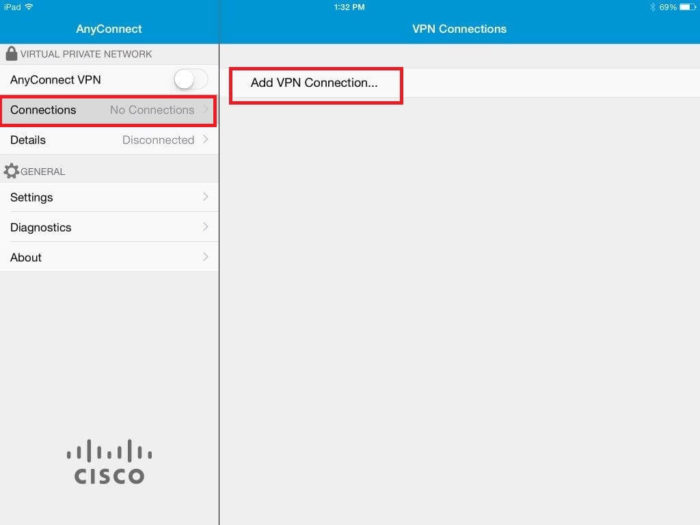 Download Cisco AnyConnect for iPad