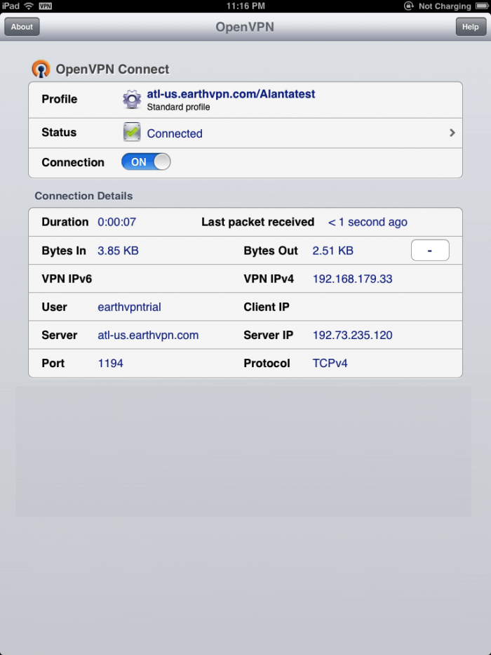 Download OpenVPN for iPad