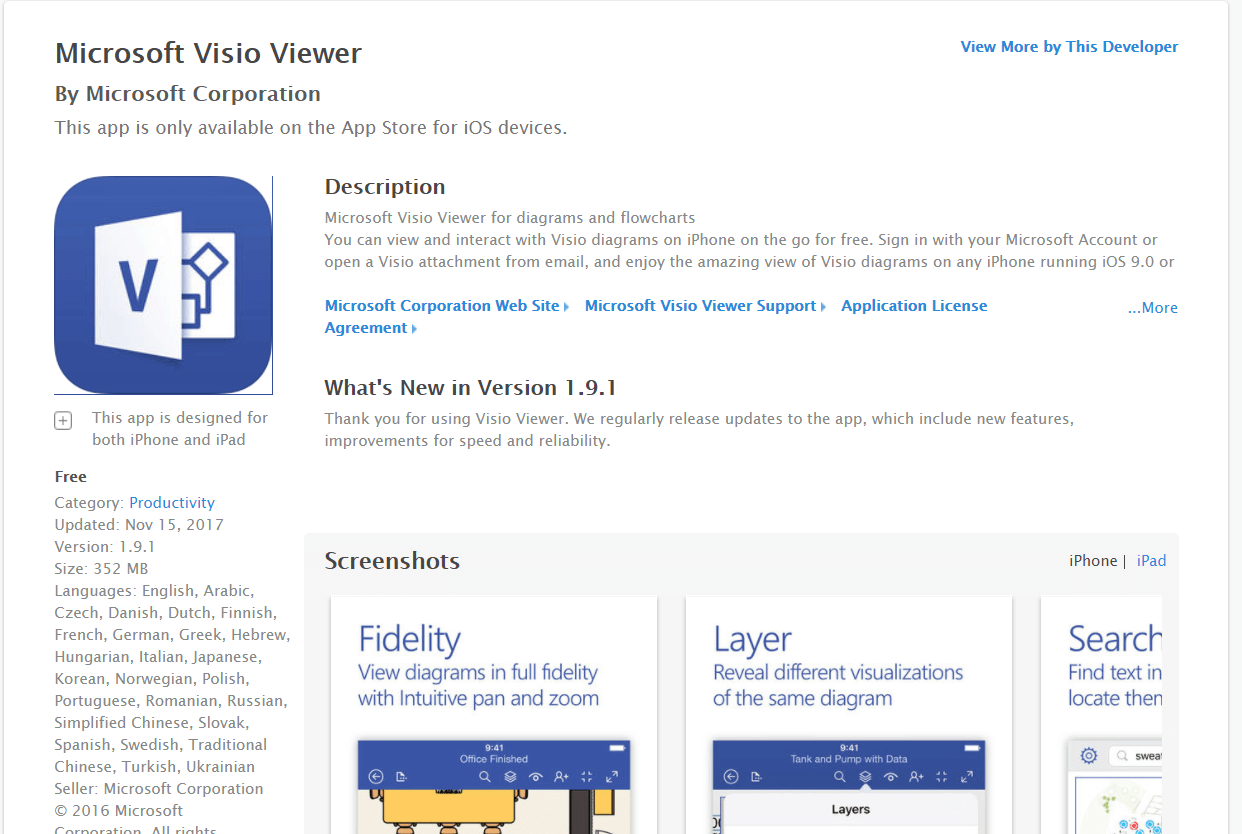 Download Microsoft Visio for iPad