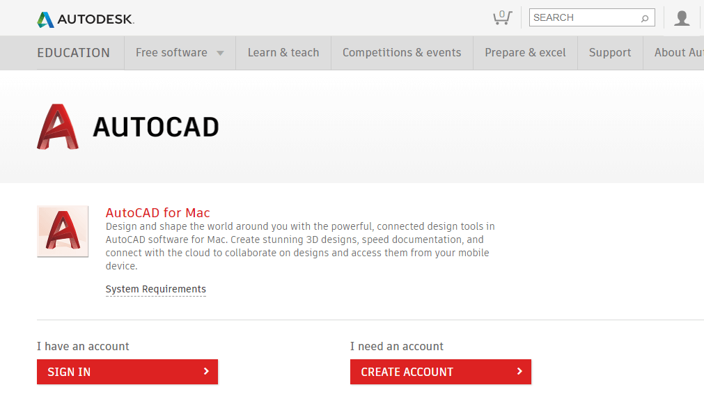 auto cad download for mac